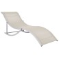 vidaXL Tumbonas plegables 2 unidades textilene color crema vidaXL Tumbonas plegables 2 unidades textilene color crema