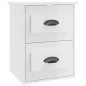 vidaXL Mesita de noche de pared blanco brillante 41,5x36x53 cm vidaXL Mesita de noche de pared blanco brillante 41,5x36x53 cm