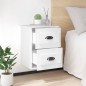 vidaXL Mesita de noche de pared blanco brillante 41,5x36x53 cm vidaXL Mesita de noche de pared blanco brillante 41,5x36x53 cm