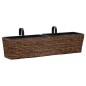 vidaXL Conjunto de jardineras 2 piezas jacinto de agua marrón vidaXL Conjunto de jardineras 2 piezas jacinto de agua marrón