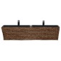 vidaXL Conjunto de jardineras 2 piezas jacinto de agua marrón vidaXL Conjunto de jardineras 2 piezas jacinto de agua marrón