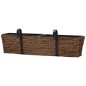 vidaXL Conjunto de jardineras 2 piezas jacinto de agua marrón vidaXL Conjunto de jardineras 2 piezas jacinto de agua marrón