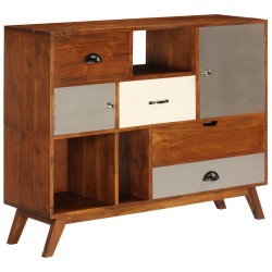 vidaXL Aparador de madera maciza de acacia 115x35x86 cm