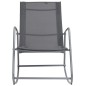 vidaXL Balancín mecedora de jardín textilene gris 95x54x85 cm vidaXL Balancín mecedora de jardín textilene gris 95x54x85 cm