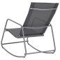 vidaXL Balancín mecedora de jardín textilene gris 95x54x85 cm vidaXL Balancín mecedora de jardín textilene gris 95x54x85 cm