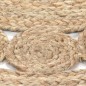 vidaXL Alfombra redonda de yute trenzado 210 cm vidaXL Alfombra redonda de yute trenzado 210 cm