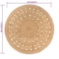 vidaXL Alfombra redonda de yute trenzado 210 cm vidaXL Alfombra redonda de yute trenzado 210 cm
