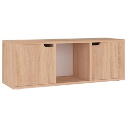 vidaXL Mueble de TV madera ingeniería roble Sonoma 88,5x27,5x30,5 cm
