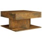 vidaXL Mesa de centro madera contrachapada roble ahumado 57x57x30 cm vidaXL Mesa de centro madera contrachapada roble ahumado 57x57x30 cm