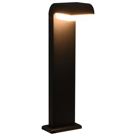vidaXL Lámpara LED de pared para jardín ovalada negra 9 W