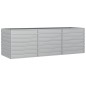 vidaXL Arriate de acero galvanizado plateado 240x80x77 cm vidaXL Arriate de acero galvanizado plateado 240x80x77 cm