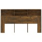vidaXL Mueble cabecero color roble ahumado 180x19x103,5 cm vidaXL Mueble cabecero color roble ahumado 180x19x103,5 cm