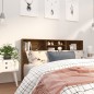 vidaXL Mueble cabecero color roble ahumado 180x19x103,5 cm vidaXL Mueble cabecero color roble ahumado 180x19x103,5 cm