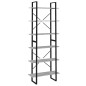 vidaXL Estantería alta madera contrachapada gris Sonoma 80x30x210 cm vidaXL Estantería alta madera contrachapada gris Sonoma 80x30x210 cm