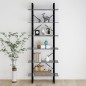 vidaXL Estantería alta madera contrachapada gris Sonoma 80x30x210 cm vidaXL Estantería alta madera contrachapada gris Sonoma 80x30x210 cm