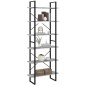 vidaXL Estantería alta madera contrachapada gris Sonoma 80x30x210 cm vidaXL Estantería alta madera contrachapada gris Sonoma 80x30x210 cm
