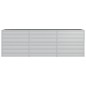 vidaXL Arriate de acero galvanizado plateado 240x80x77 cm vidaXL Arriate de acero galvanizado plateado 240x80x77 cm