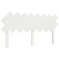 vidaXL Cabecero de cama madera maciza de pino blanco 159,5x3x80,5 cm vidaXL Cabecero de cama madera maciza de pino blanco 159,5x3x80,5 cm