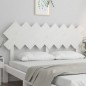 vidaXL Cabecero de cama madera maciza de pino blanco 159,5x3x80,5 cm vidaXL Cabecero de cama madera maciza de pino blanco 159,5x3x80,5 cm