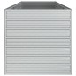 vidaXL Arriate de acero galvanizado plateado 240x80x77 cm vidaXL Arriate de acero galvanizado plateado 240x80x77 cm