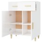 vidaXL Aparador de madera contrachapada blanco brillante 69,5x34x89 cm vidaXL Aparador de madera contrachapada blanco brillante 69,5x34x89 cm