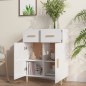 vidaXL Aparador de madera contrachapada blanco brillante 69,5x34x89 cm vidaXL Aparador de madera contrachapada blanco brillante 69,5x34x89 cm