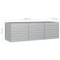 vidaXL Arriate de acero galvanizado plateado 240x80x77 cm vidaXL Arriate de acero galvanizado plateado 240x80x77 cm