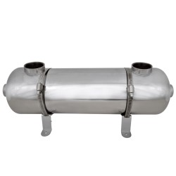 Intercambiador de calor para piscina, 485 x 134 mm, 60 kW