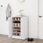 vidaXL Mueble zapatero de madera contrachapada blanco 60x35x92 cm vidaXL Mueble zapatero de madera contrachapada blanco 60x35x92 cm