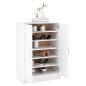vidaXL Mueble zapatero de madera contrachapada blanco 60x35x92 cm vidaXL Mueble zapatero de madera contrachapada blanco 60x35x92 cm