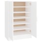 vidaXL Mueble zapatero de madera contrachapada blanco 60x35x92 cm vidaXL Mueble zapatero de madera contrachapada blanco 60x35x92 cm
