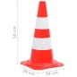 vidaXL Juego de conos con cadena 10 m rojo y blanco vidaXL Juego de conos con cadena 10 m rojo y blanco