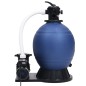 vidaXL Filtro de arena válvula de 7 vías y bomba de 1000 W azul y negro vidaXL Filtro de arena válvula de 7 vías y bomba de 1000 W azul y negro