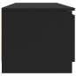 vidaXL Mueble de TV madera contrachapada negro 140x40x35,5 cm vidaXL Mueble de TV madera contrachapada negro 140x40x35,5 cm