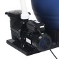 vidaXL Filtro de arena válvula de 7 vías y bomba de 1000 W azul y negro vidaXL Filtro de arena válvula de 7 vías y bomba de 1000 W azul y negro