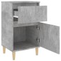 vidaXL Mesitas de noche 2 uds gris hormigón 40x35x70 cm vidaXL Mesitas de noche 2 uds gris hormigón 40x35x70 cm