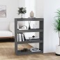 vidaXL Estantería/divisor de espacios madera pino gris 80x30x103,5 cm vidaXL Estantería/divisor de espacios madera pino gris 80x30x103,5 cm