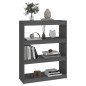 vidaXL Estantería/divisor de espacios madera pino gris 80x30x103,5 cm vidaXL Estantería/divisor de espacios madera pino gris 80x30x103,5 cm