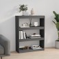vidaXL Estantería/divisor de espacios madera pino gris 80x30x103,5 cm vidaXL Estantería/divisor de espacios madera pino gris 80x30x103,5 cm