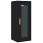 vidaXL Armario de pared colgante negro 34,5x34x90 cm vidaXL Armario de pared colgante negro 34,5x34x90 cm
