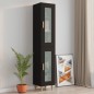 vidaXL Armario de pared colgante negro 34,5x34x90 cm vidaXL Armario de pared colgante negro 34,5x34x90 cm