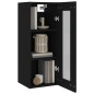 vidaXL Armario de pared colgante negro 34,5x34x90 cm vidaXL Armario de pared colgante negro 34,5x34x90 cm