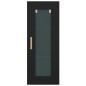 vidaXL Armario de pared colgante negro 34,5x34x90 cm vidaXL Armario de pared colgante negro 34,5x34x90 cm
