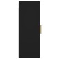 vidaXL Armario de pared colgante negro 34,5x34x90 cm vidaXL Armario de pared colgante negro 34,5x34x90 cm