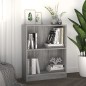 vidaXL Estantería de madera contrachapada gris Sonoma 60x24x74,5 cm vidaXL Estantería de madera contrachapada gris Sonoma 60x24x74,5 cm