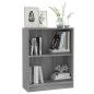 vidaXL Estantería de madera contrachapada gris Sonoma 60x24x74,5 cm vidaXL Estantería de madera contrachapada gris Sonoma 60x24x74,5 cm
