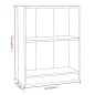 vidaXL Estantería de madera contrachapada gris Sonoma 60x24x74,5 cm vidaXL Estantería de madera contrachapada gris Sonoma 60x24x74,5 cm