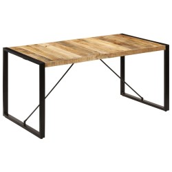 vidaXL Mesa de comedor 160x80x75 cm madera maciza de mango