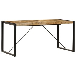 vidaXL Mesa de comedor 160x80x75 cm madera maciza de mango