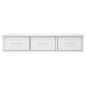 vidaXL Estante cajones pared contrachapada blanco brillo 88x26x18,5cm
